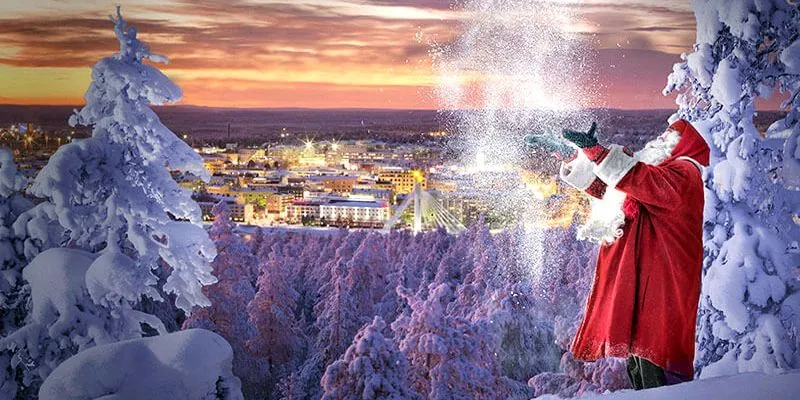 Ceļojums uz Lapzemi pie Santa Klausa / DZĪVOŠANA  4* VIESNĪCĀ